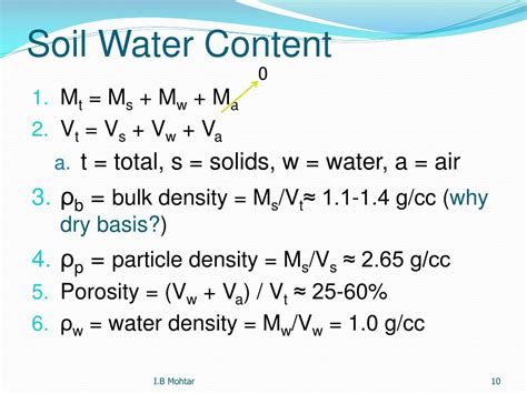 soil moisture content formula|Microsoft Word .